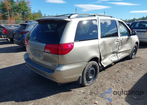 2004 Toyota Sienna Le из США, поврежденный, VIN 5TDBA23C64S018206